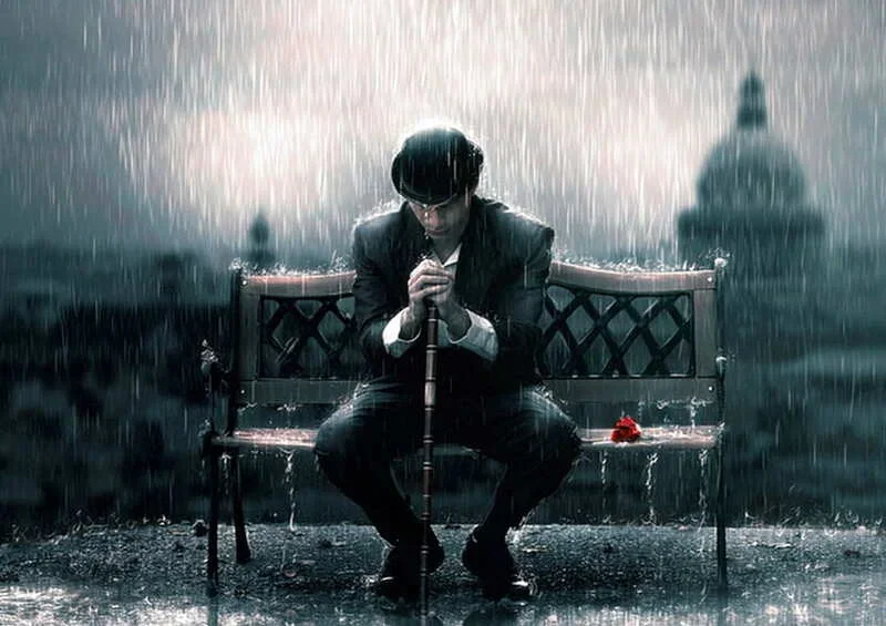 desktop-wallpaper-rain-rose-bench-man.webp