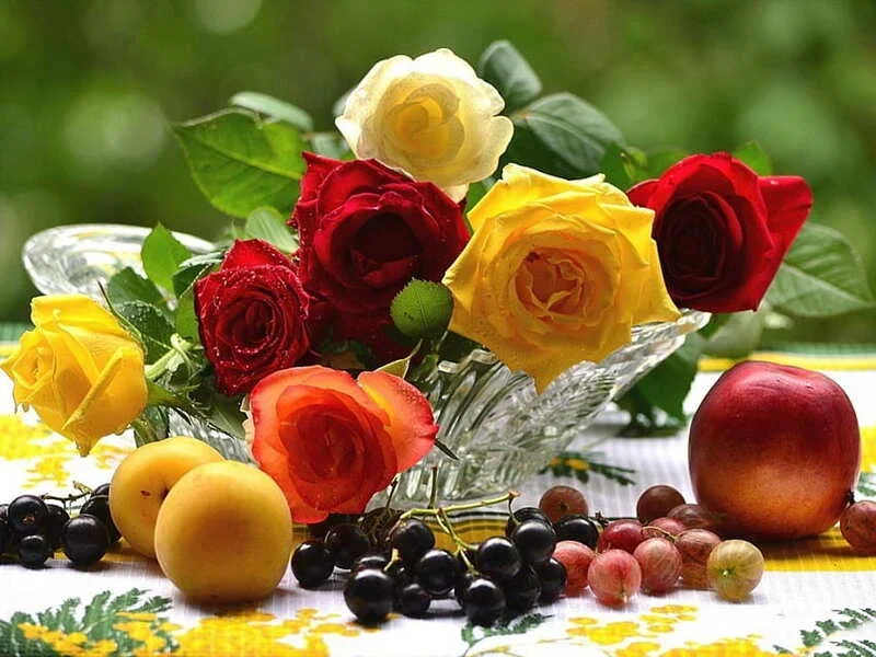 desktop-wallpaper-still-life-colorful-bouquet-roses-vase-fruits-fresh-nature-flowers.webp